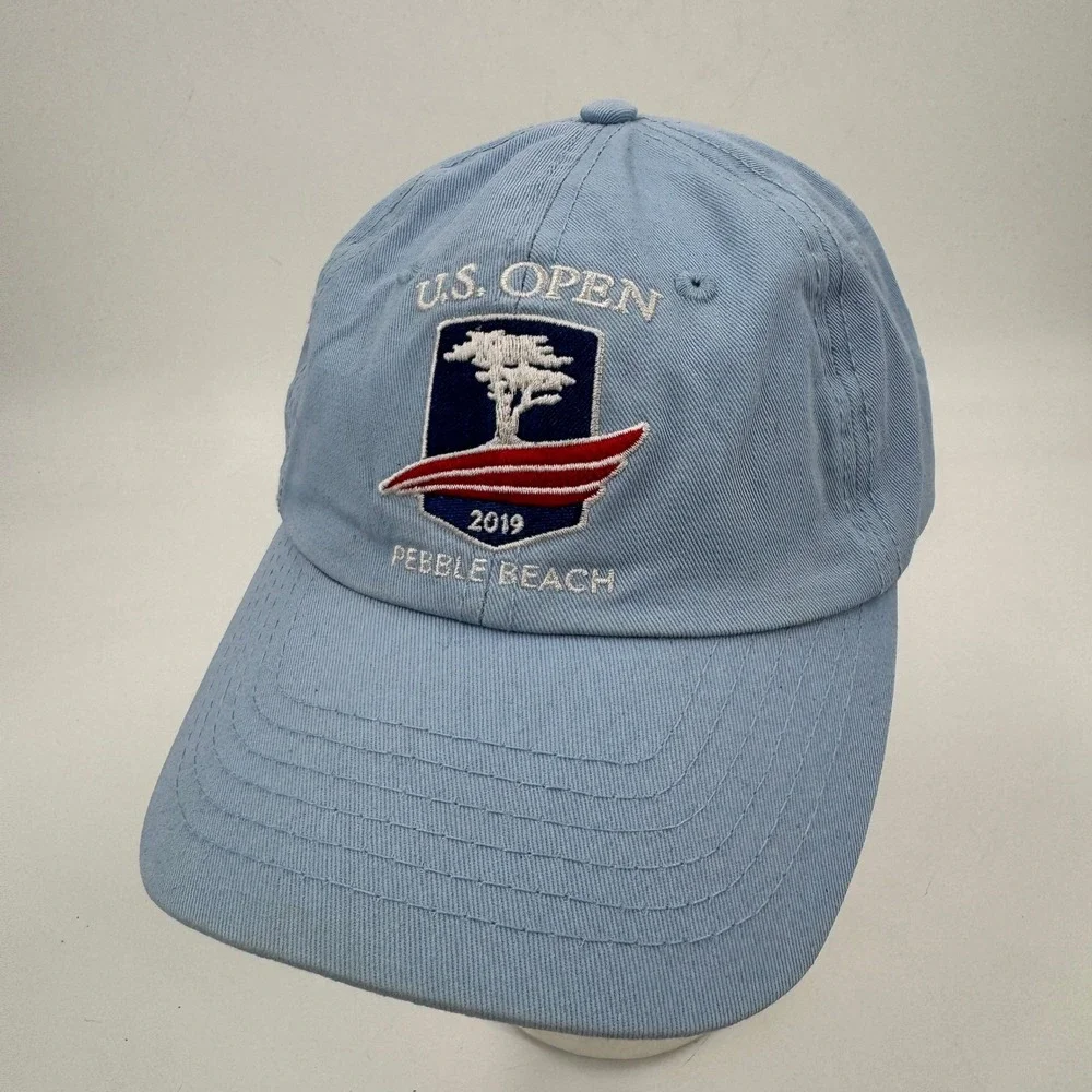 USGA‎ Baseball Cap Unisex OSFA Light Blue 2019 U.S. Open Pebble Beach Member Hat